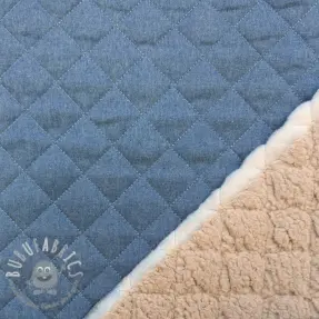 Tessuto trapuntato DENIM light blue
