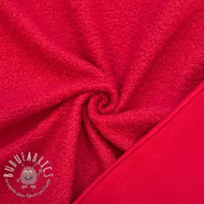 Fleece TEDDY DOUBLE SIDED red