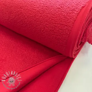 Fleece TEDDY DOUBLE SIDED red