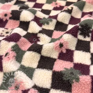 Tessuto per cappotti TEDDY JACQUARD Pretty mix design C