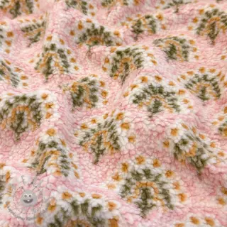 Tessuto per cappotti TEDDY JACQUARD Pretty mix design A