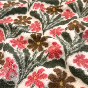 Tessuto per cappotti TEDDY JACQUARD Flowers
