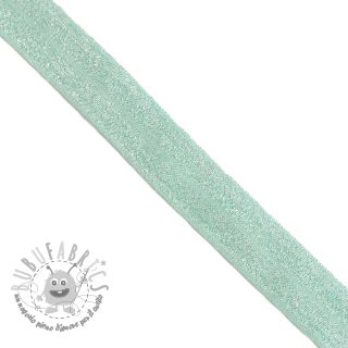 Elastico per bordatura glitter 20 mm mint