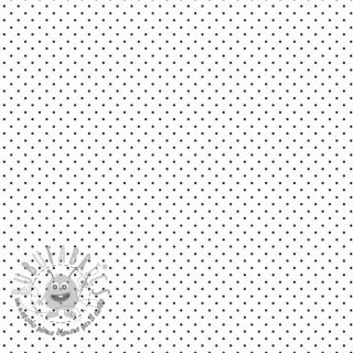 Tessuto di cotone Petit dots white/black