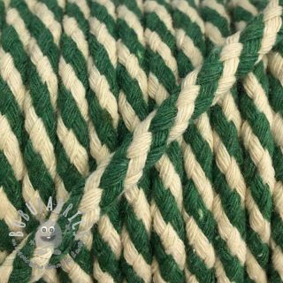 Cordino di cotone 5 mm green ecru