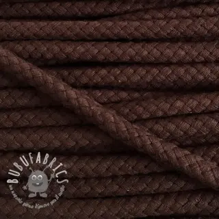 Cordino di cotone 8 mm choco
