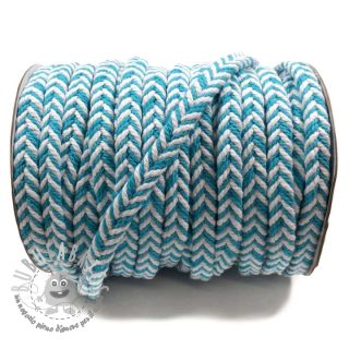 Cordino di cotone twisted aqua