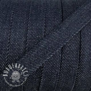 Cordino di cotone piatto 15 mm Denim navy