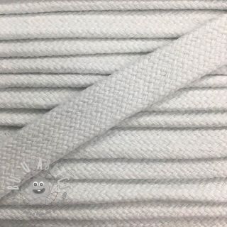 Cordino di cotone piatto 13 mm white