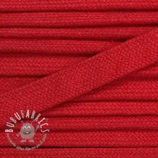 Cordino di cotone piatto 13 mm red