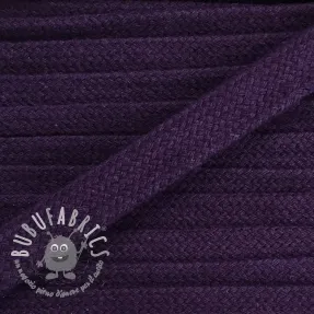 Cordino di cotone piatto 13 mm purple