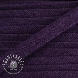Cordino di cotone piatto 13 mm purple