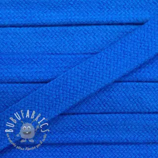 Cordino di cotone piatto 13 mm blue