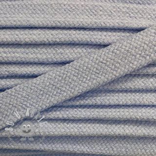 Cordino di cotone piatto 13 mm light blue