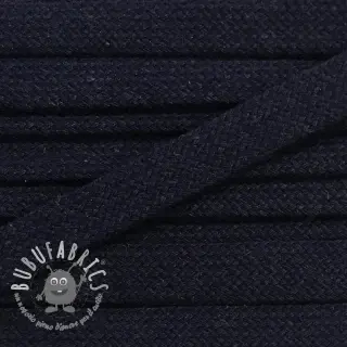 Cordino di cotone piatto 13 mm night blue