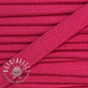Cordino di cotone piatto 13 mm dark pink