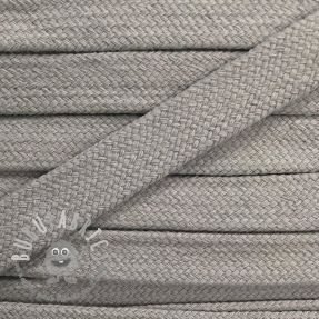 Cordino di cotone piatto 13 mm light grey
