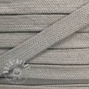 Cordino di cotone piatto 13 mm light grey