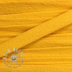 Cordino di cotone piatto 13 mm yellow