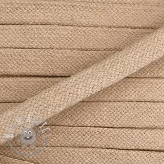 Cordino di cotone piatto 15 mm beige