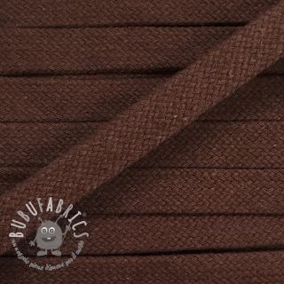 Cordino di cotone piatto 15 mm choco