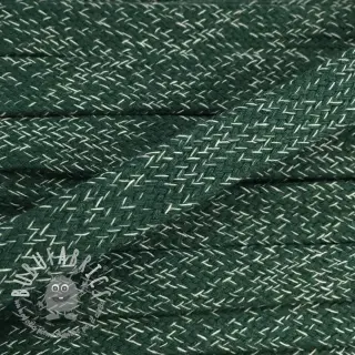 Cordino di cotone piatto 15 mm melange green