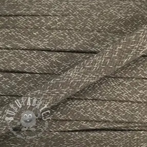 Cordino di cotone piatto 15 mm melange sand