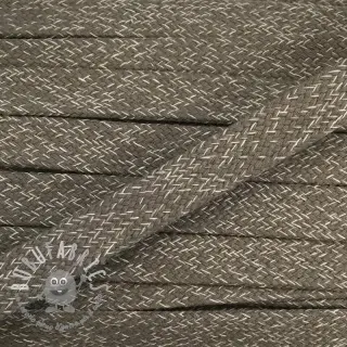 Cordino di cotone piatto 15 mm melange sand