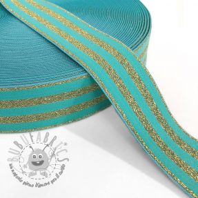 Elastico liscio 4 cm LUREX GOLD mint