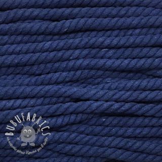 Cordino di cotone ritorto 12 mm blue