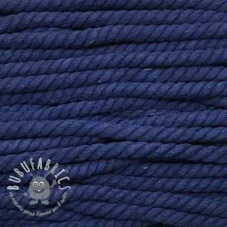 Cordino di cotone ritorto 12 mm blue