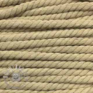 Cordino di cotone ritorto 12 mm natur