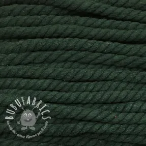 Cordino di cotone ritorto 12 mm dark green