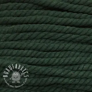 Cordino di cotone ritorto 12 mm dark green