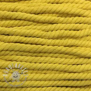 Cordino di cotone ritorto 12 mm yellow
