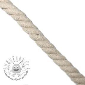 Cordino di cotone ritorto 2,5 cm cream