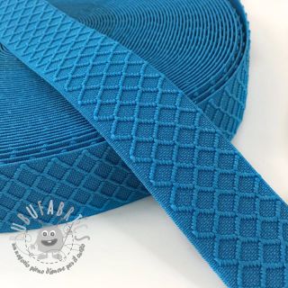 Elastico liscio 4 cm Rhombus turquoise