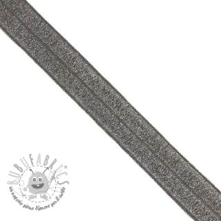 Elastico per bordatura glitter 20 mm anthracite