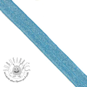 Elastico per bordatura glitter 20 mm blue