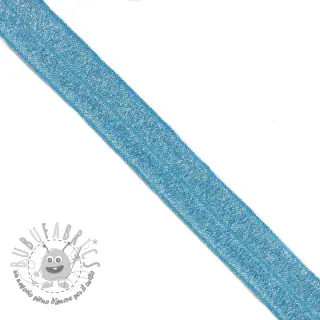 Elastico per bordatura glitter 20 mm blue
