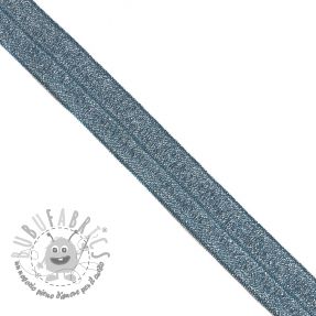 Elastico per bordatura glitter 20 mm dark blue