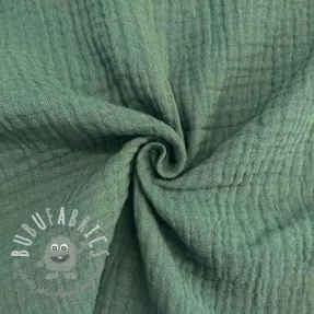 Mussola/Doppia garza green ORGANIC