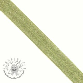 Elastico per bordatura glitter 20 mm lime