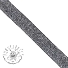 Elastico per bordatura glitter 20 mm marine