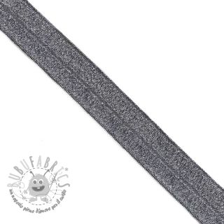 Elastico per bordatura glitter 20 mm marine