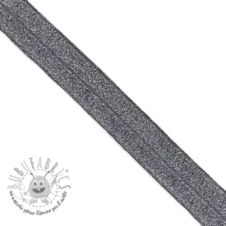 Elastico per bordatura glitter 20 mm marine