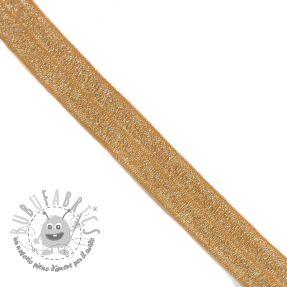 Elastico per bordatura glitter 20 mm ochre