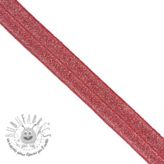 Elastico per bordatura glitter 20 mm red