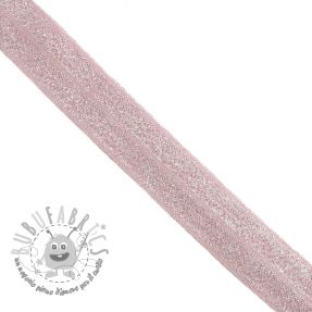 Elastico per bordatura glitter 20 mm rose