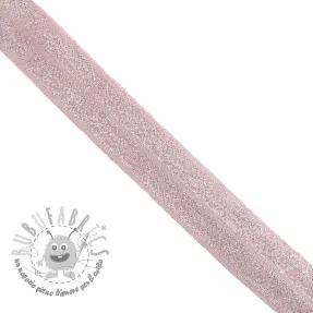 Elastico per bordatura glitter 20 mm rose